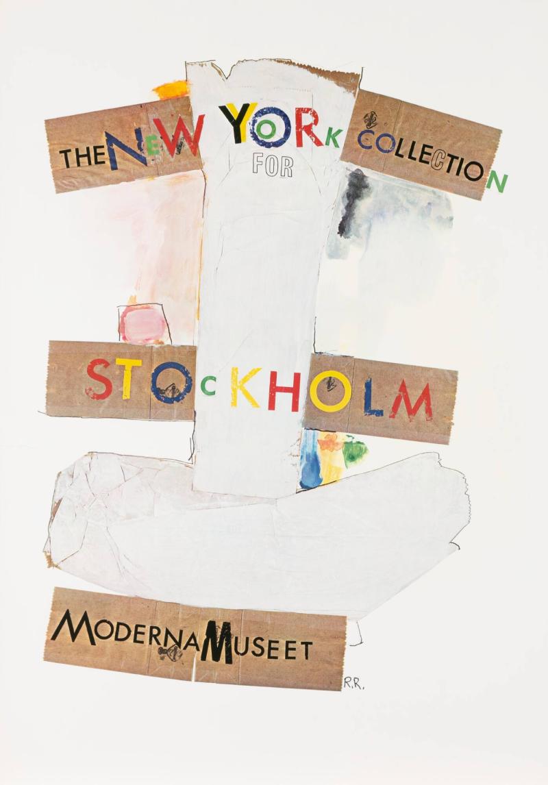 The New York Collection for Stockholm Moderna Museet. Sign. R. R. (Robert Rauscenberg)