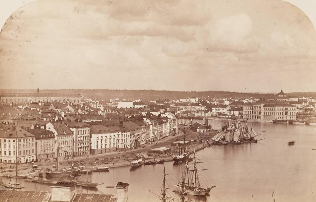 Utsikt mot Gamla stan och Skeppsbron, Stockholm