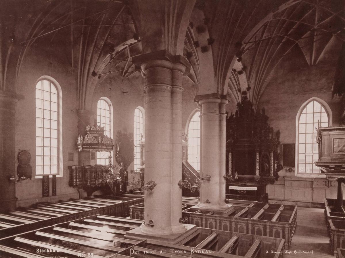 Det inre av Tyska kyrkan