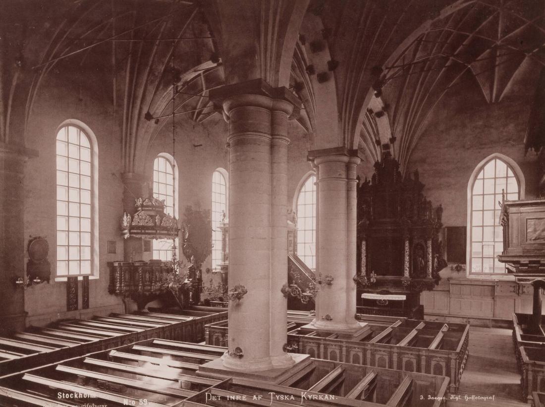 Det inre av Tyska kyrkan