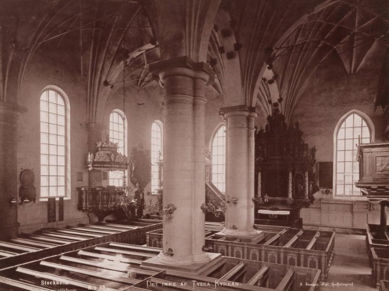 Det inre av Tyska kyrkan