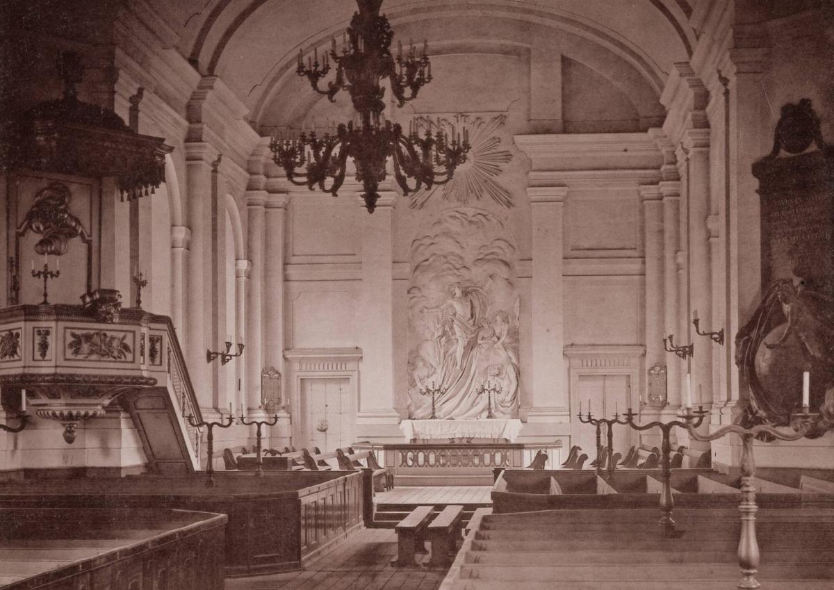 Det inre av Adolf Fredriks kyrka