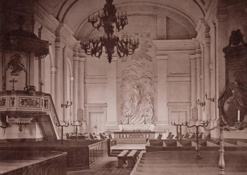 Det inre av Adolf Fredriks kyrka