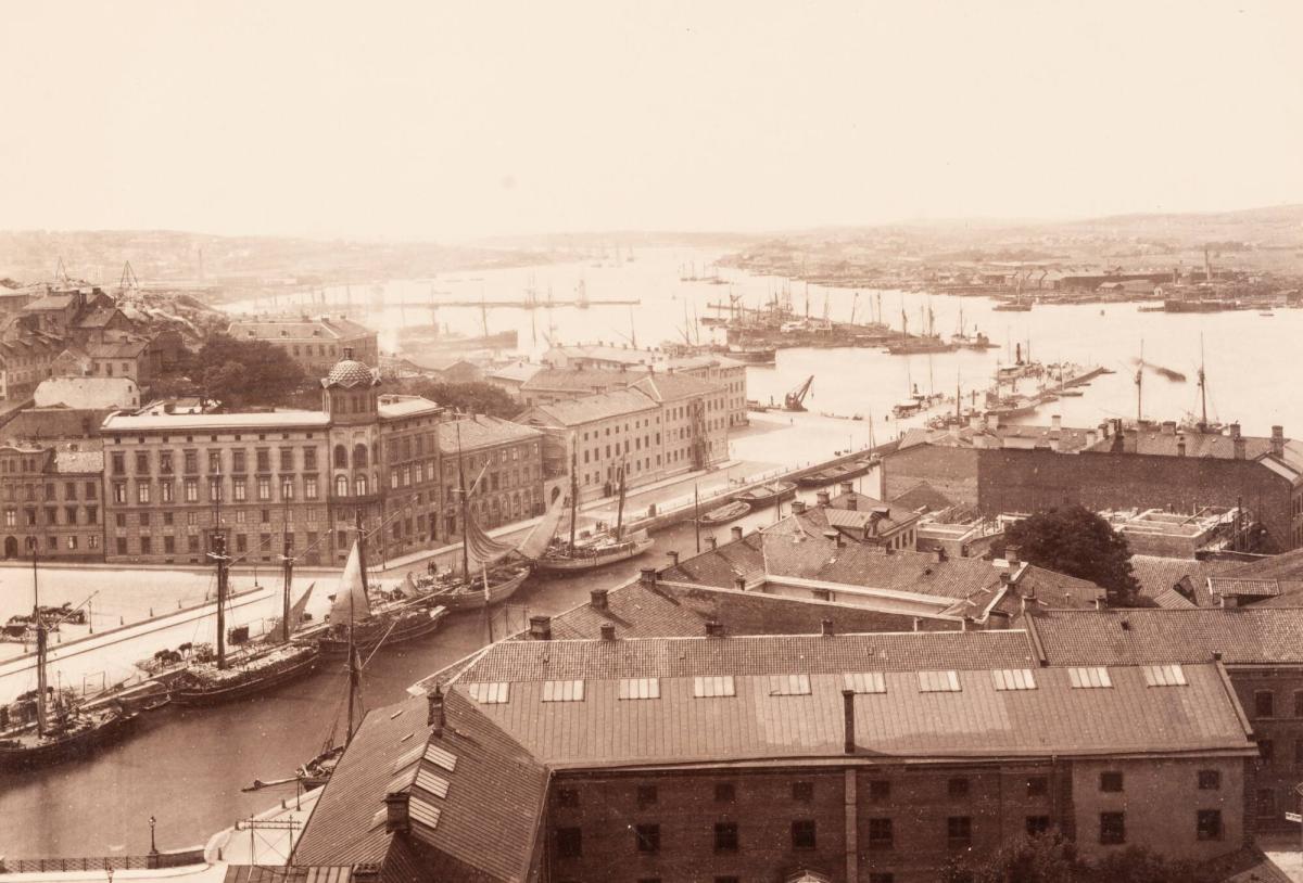 Göteborg. Vy från Tyska kyrkan