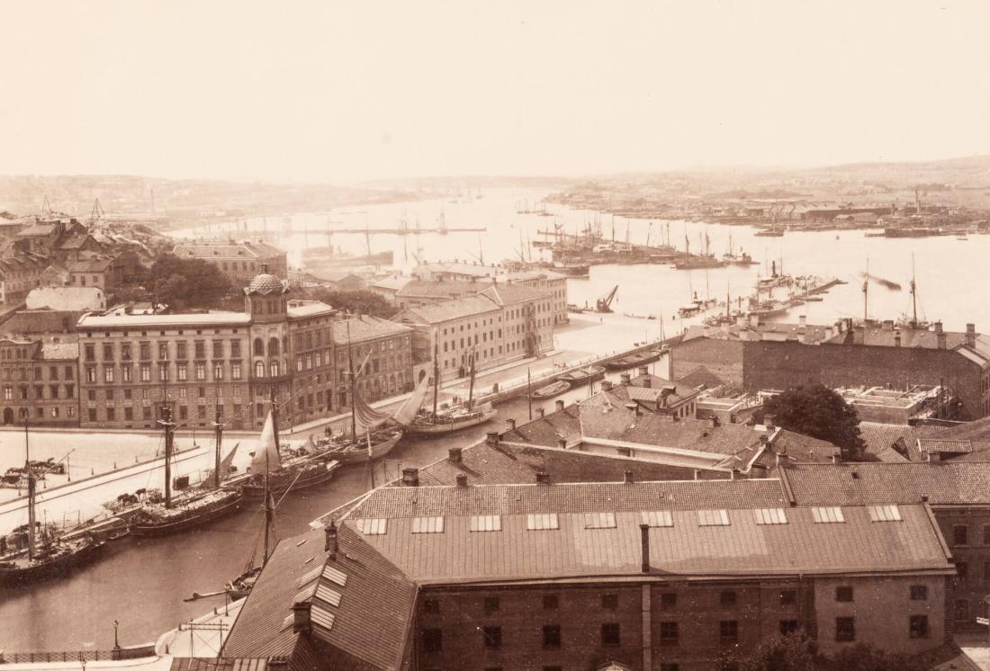 Göteborg. Vy från Tyska kyrkan