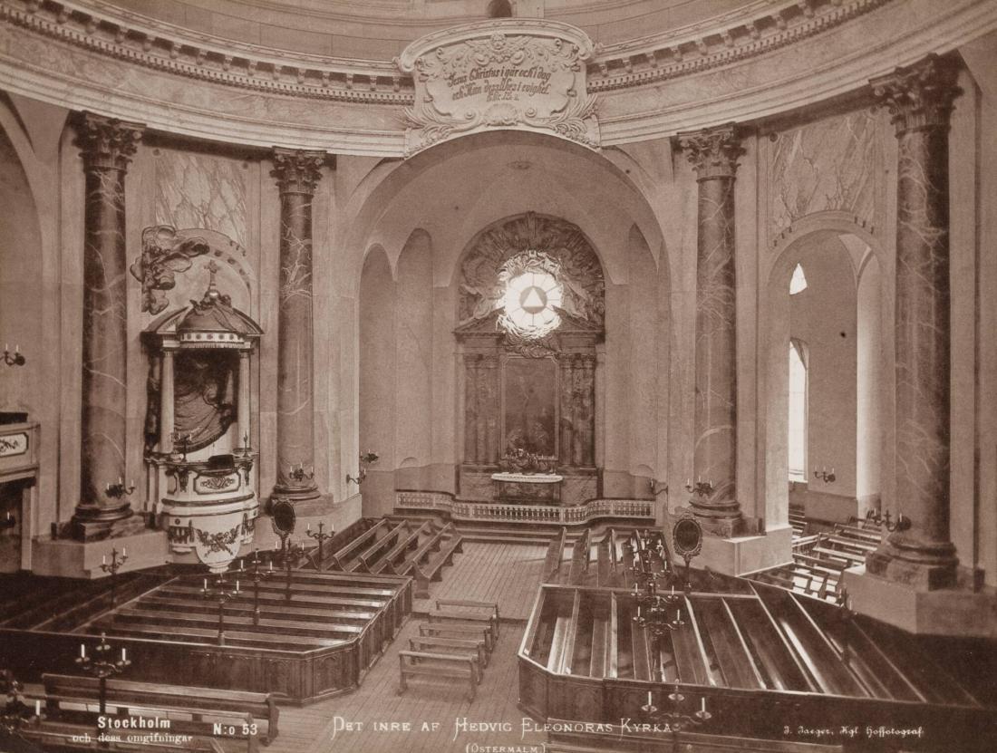 Det inre av Hedvig Eleonoras kyrka (Östermalm)