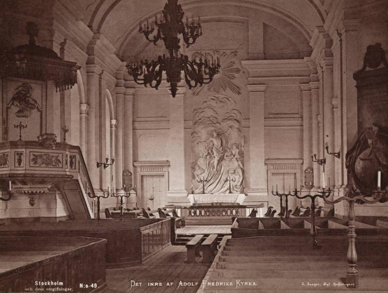 Det inre av Adolf Fredriks kyrka