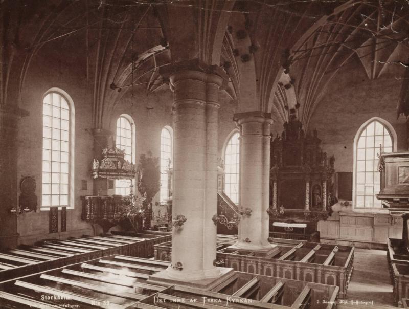 Det inre av Tyska kyrkan