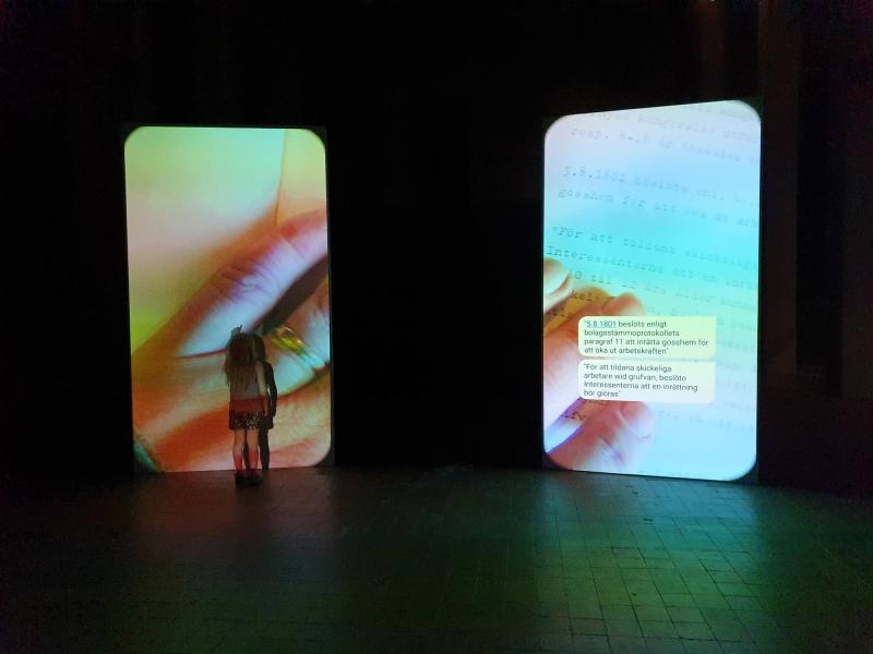 Installationsbild från konstnären