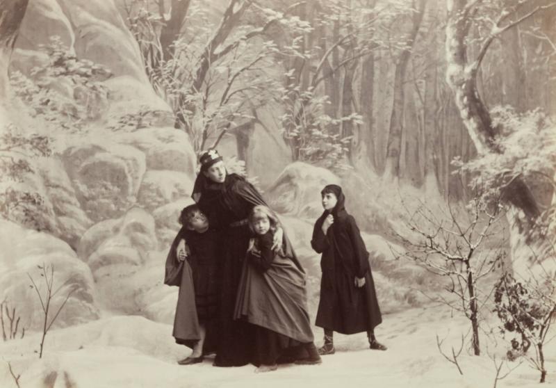 IV. Flucht von der Wartburg. Ur portfolion Legenden om den heliga Elisabeth