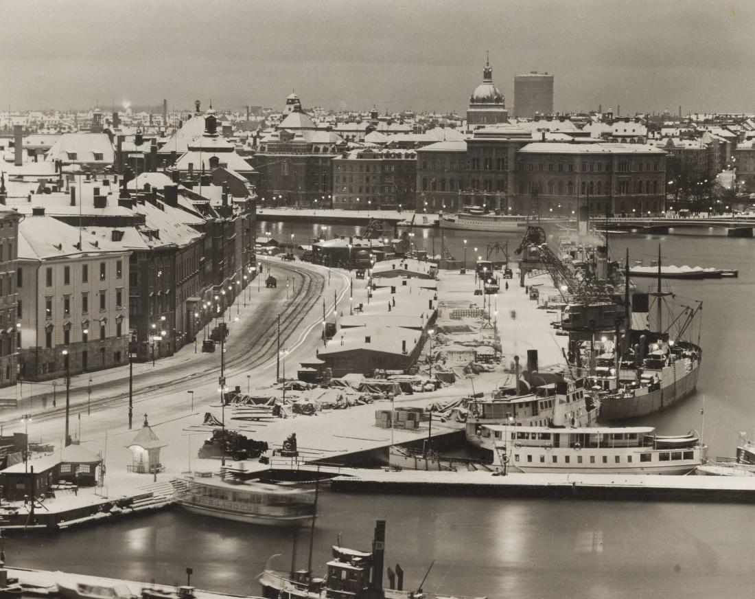 Vinterskymning, Skeppsbron