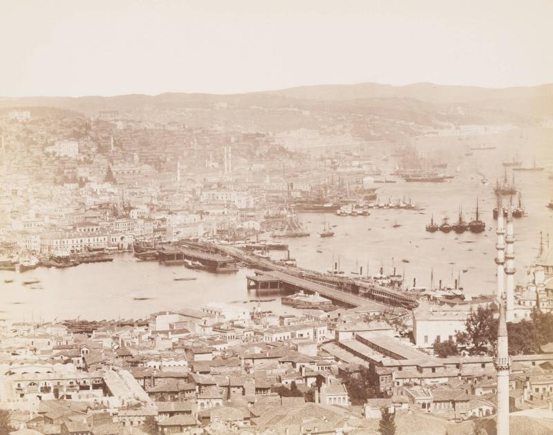 Constantinople and the Golden Horn which separates Pera from Stamboul