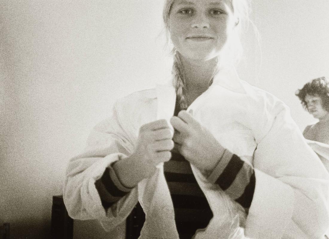 Kicki Alinder, i bakgrunden Rolf Sohlman