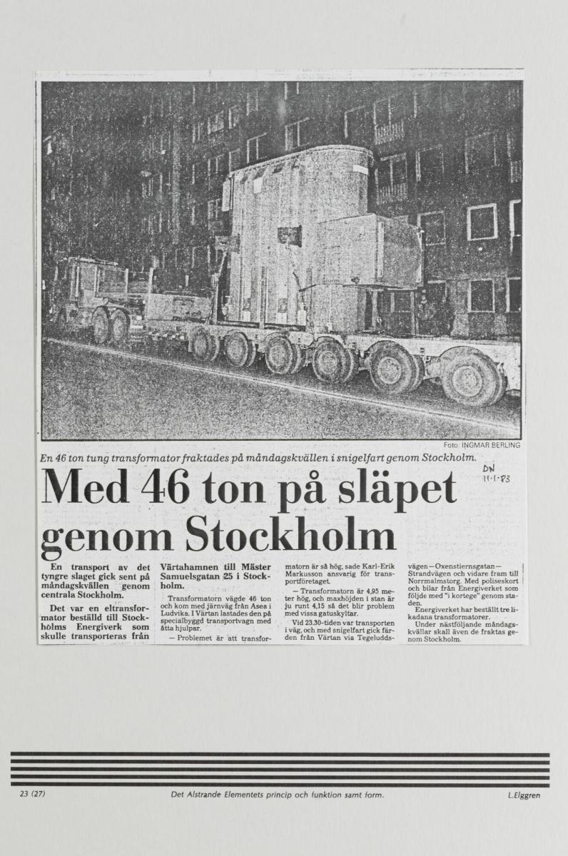 Det Alstrande Elementets Princip och Funktion samt Form