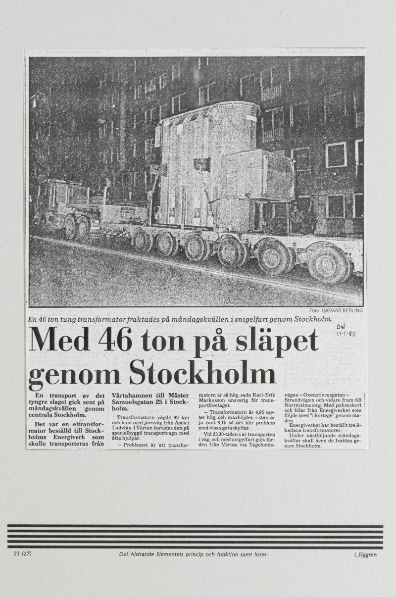 Det Alstrande Elementets Princip och Funktion samt Form