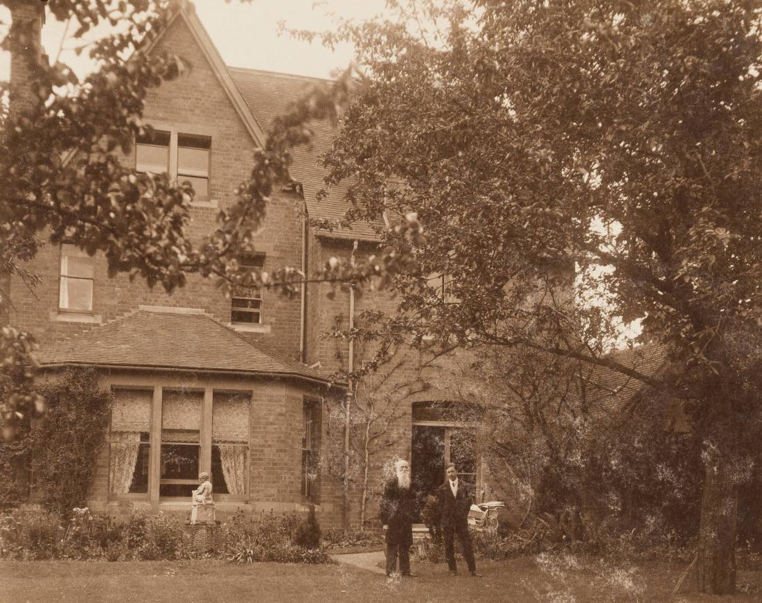 Dr. James Murray + son, Sunnyside, Oxford, May 1907