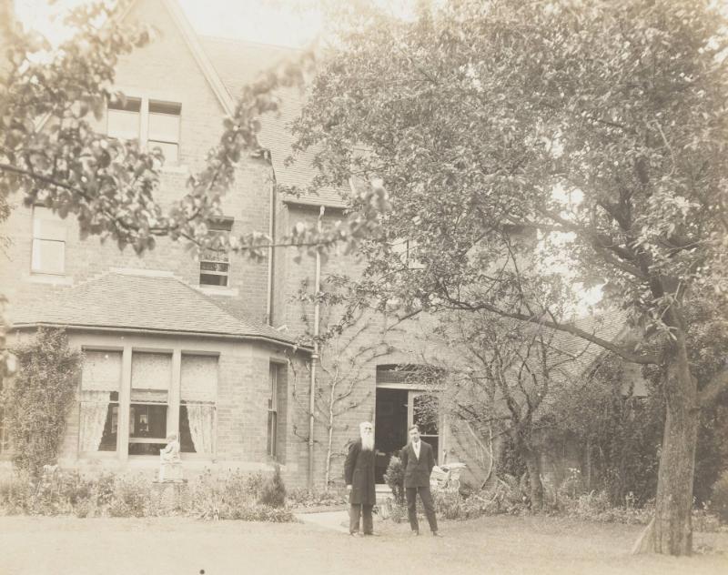Dr. James Murray + son, Sunnyside, Oxford, May 1907
