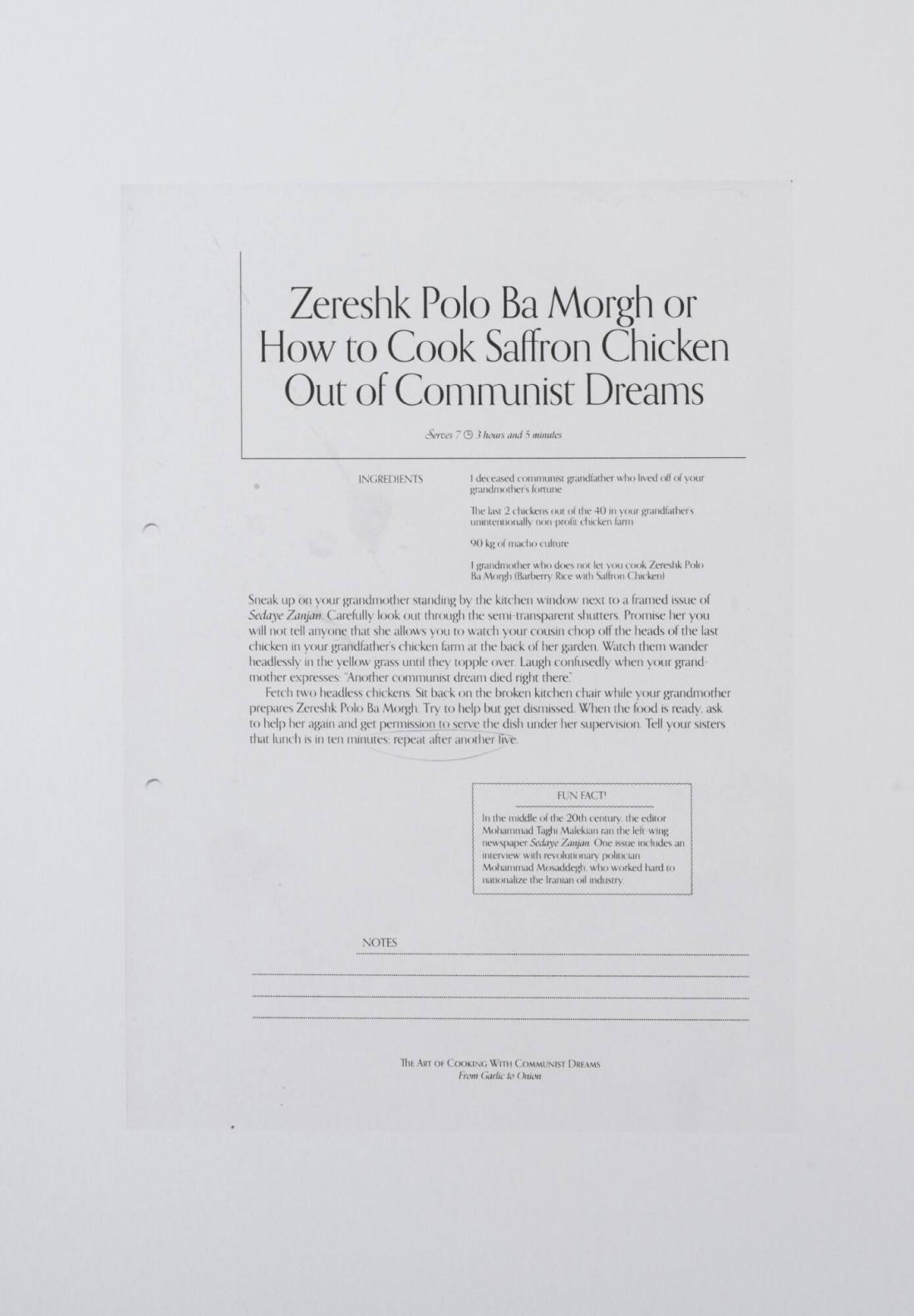 The Art of Cooking With Communist Dreams – From Garlic to Onion