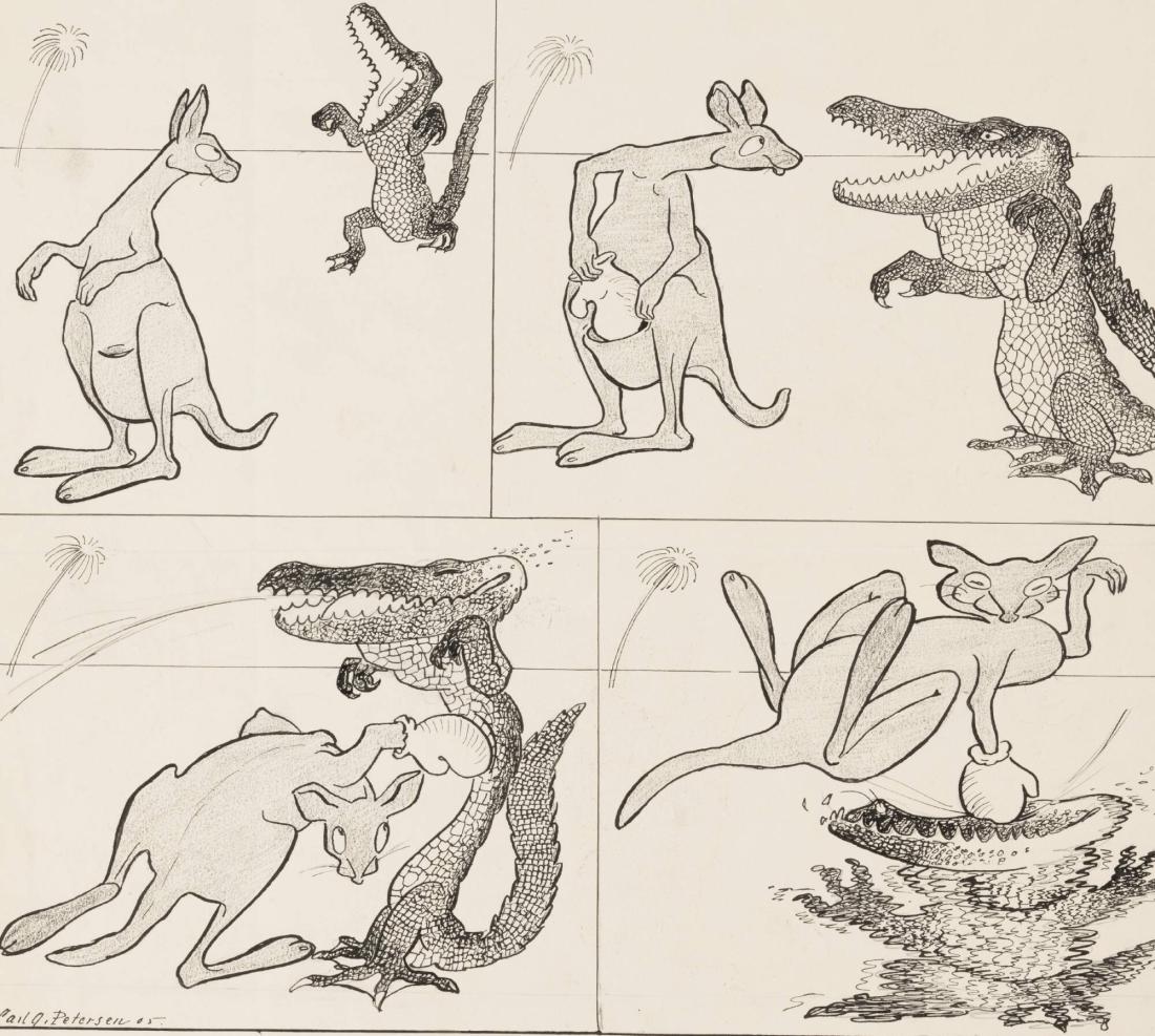 Den förrymda cirkuskängerun (Strix julnummer 1905)
