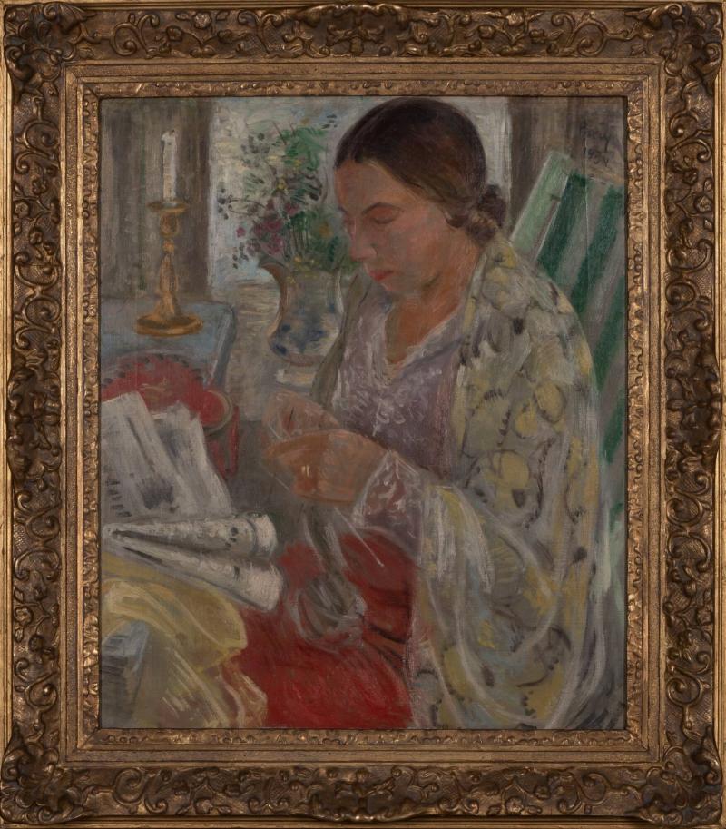 Kerstin i ateljén