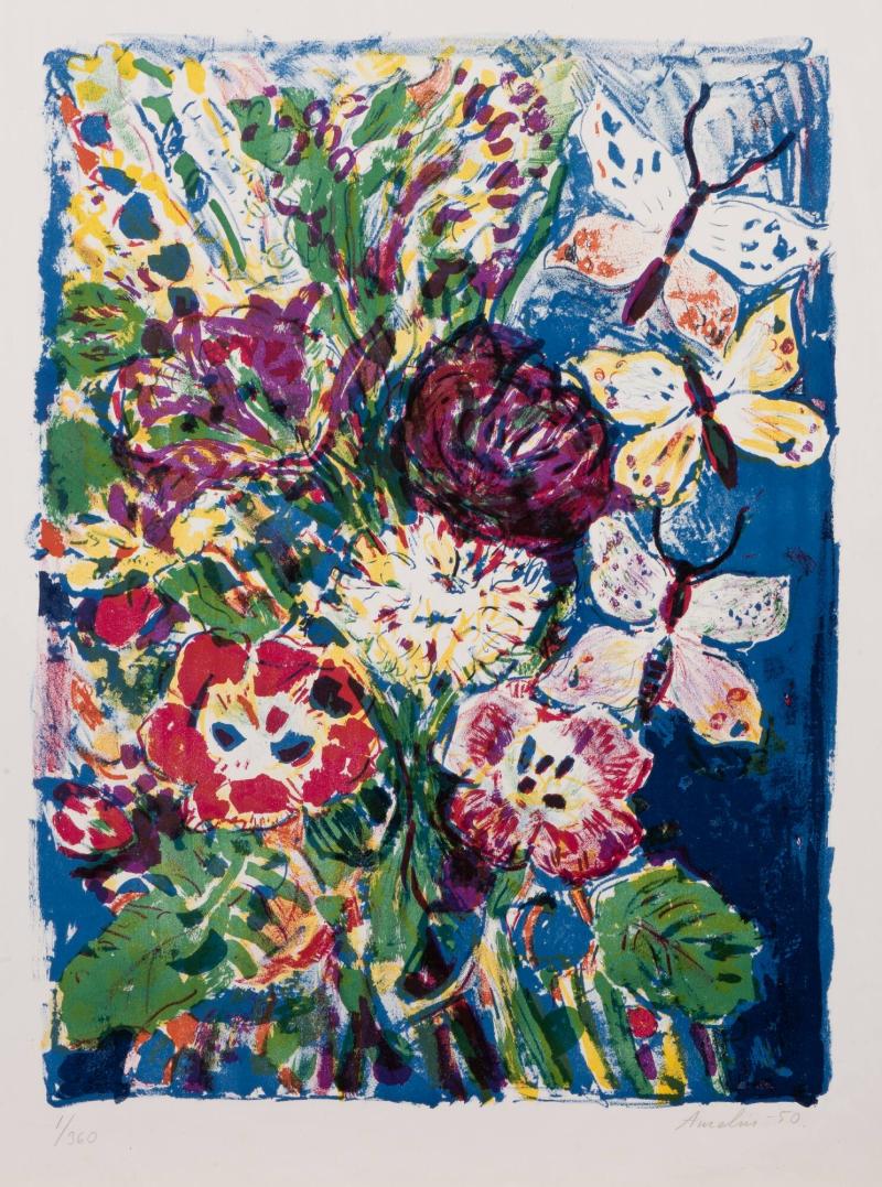 Blommor och fjärilar