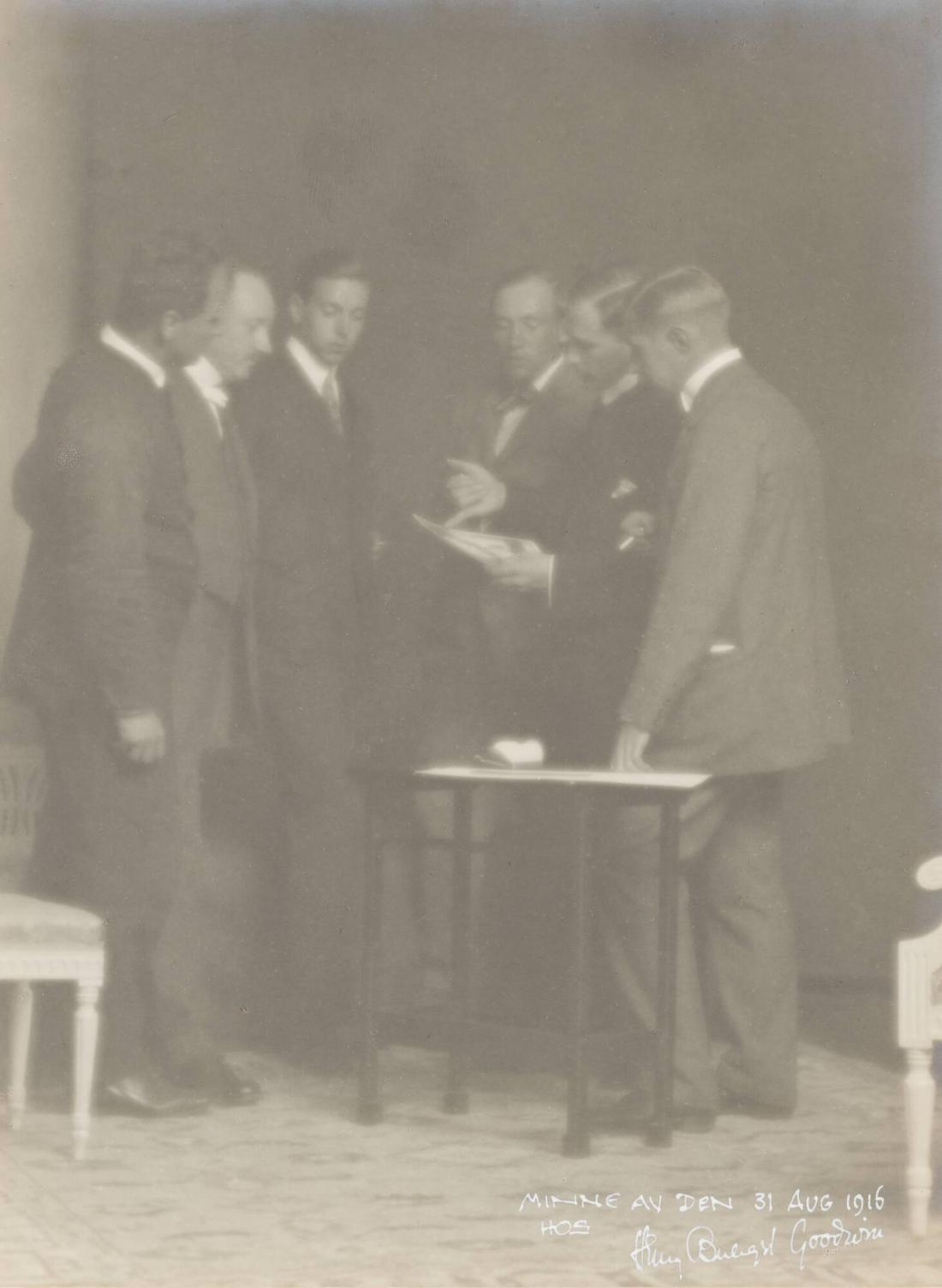 Minne av den 31 aug 1916 hos Henry Buergel Goodwin