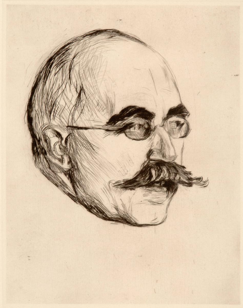 Porträtt av Gustav Schiefler