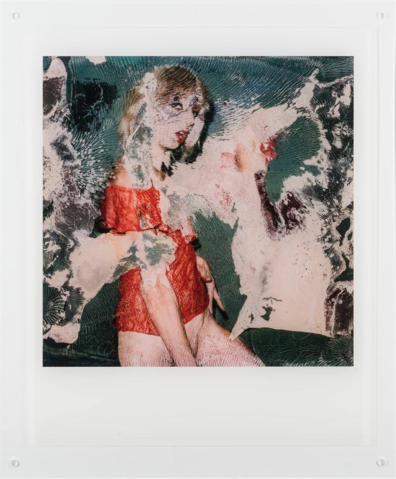 SX-70 Polaroid - Porträtt av konstnären i transexuell förvandling #3