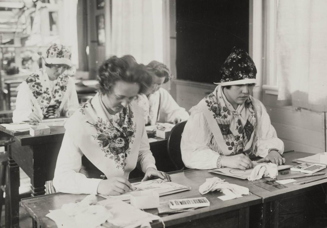 Bildlektion, Nääs Folkhögskola. Västergötland