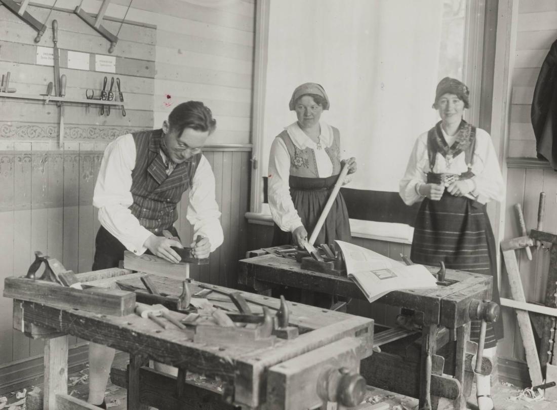 Träslöjd, Nääs Folkhögskola. Västergötland