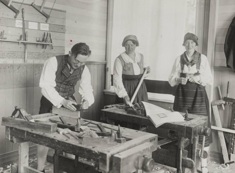 Träslöjd, Nääs Folkhögskola. Västergötland