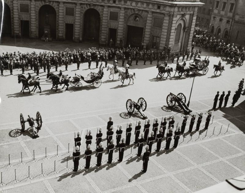 Drottning Elisabeths ankomst till Stockholm