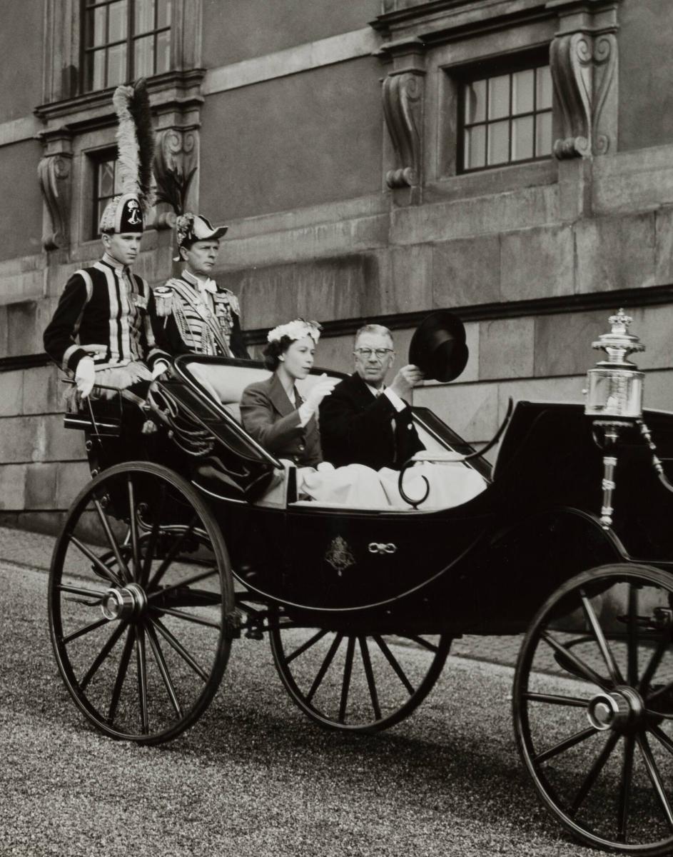 Ryttarolympiaden i Stockholm - Drottning Elisabeth och Kung Gustaf Adolf VI