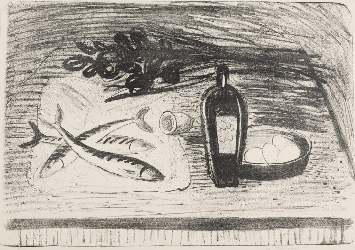 Stilleben med makrill