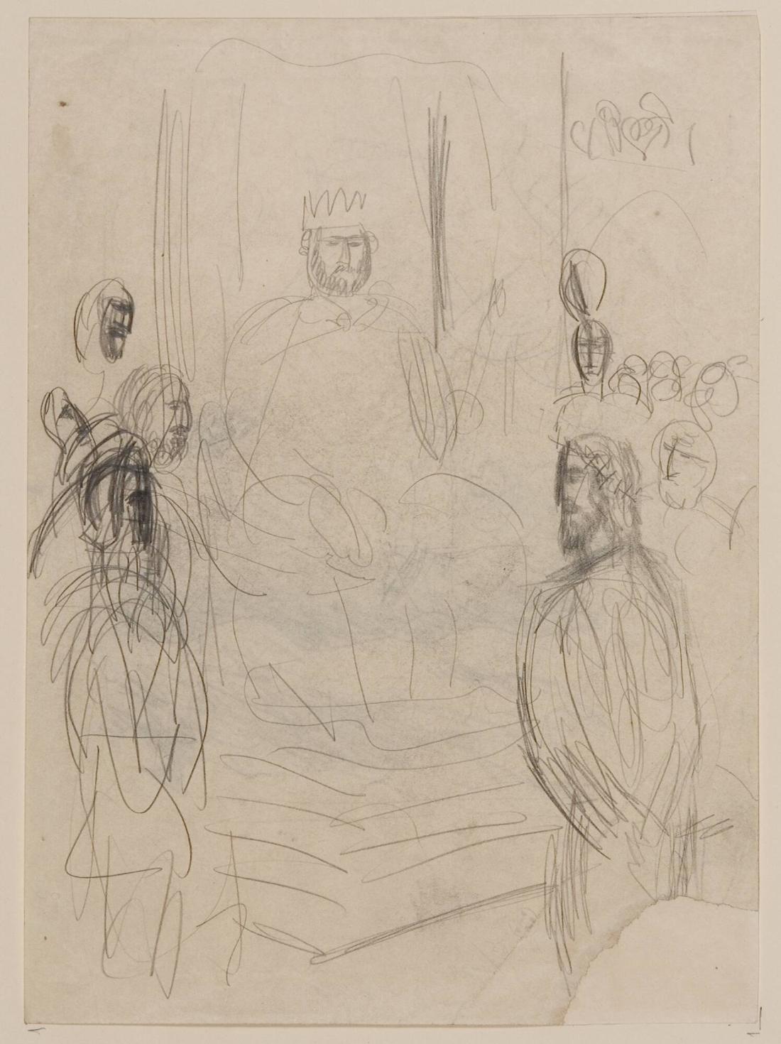 Kristus inför Herodes. Studie